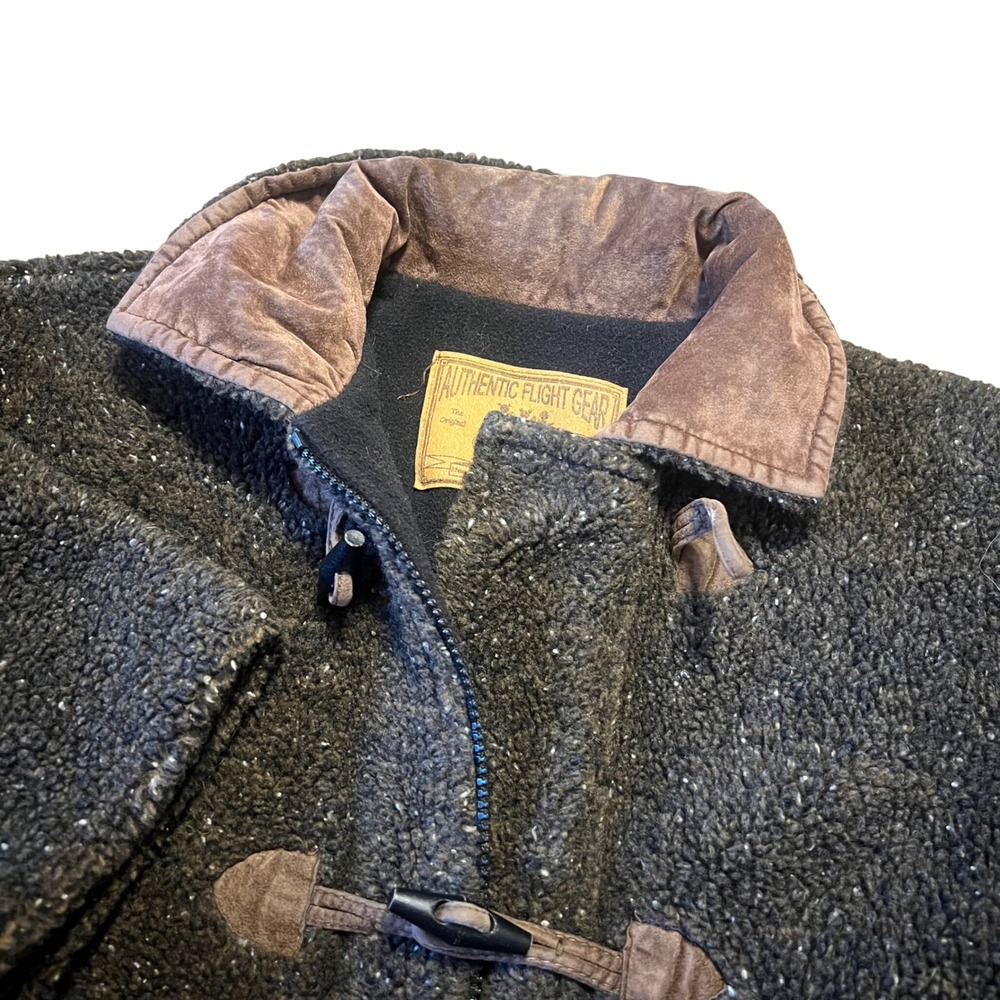 Corkey & Company Unisex 4/5 Kids Jacket Brown Fleece Authentic Flight Gear